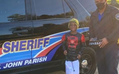 Officers Enjoy Trunk or Treat in Edgard